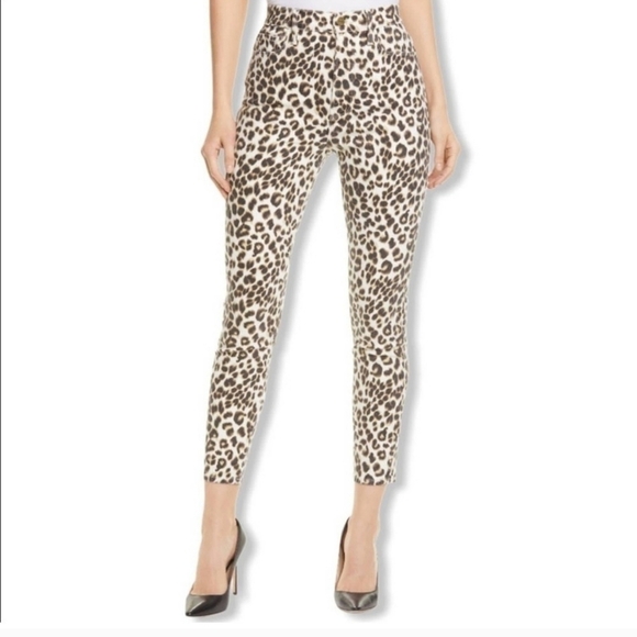Frame Denim High Waisted‎ Jeans Size 28 Leopard Cheetah Animal Print - Picture 2 of 7